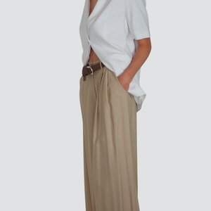 Tensione in pantalone con cintura 90% viscosa Art 2517
