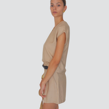 Carica l&#39;immagine nel visualizzatore di Gallery, Haveone completo maglia scollo V con bermuda con cintura 85% viscosa Art HMA-N030
