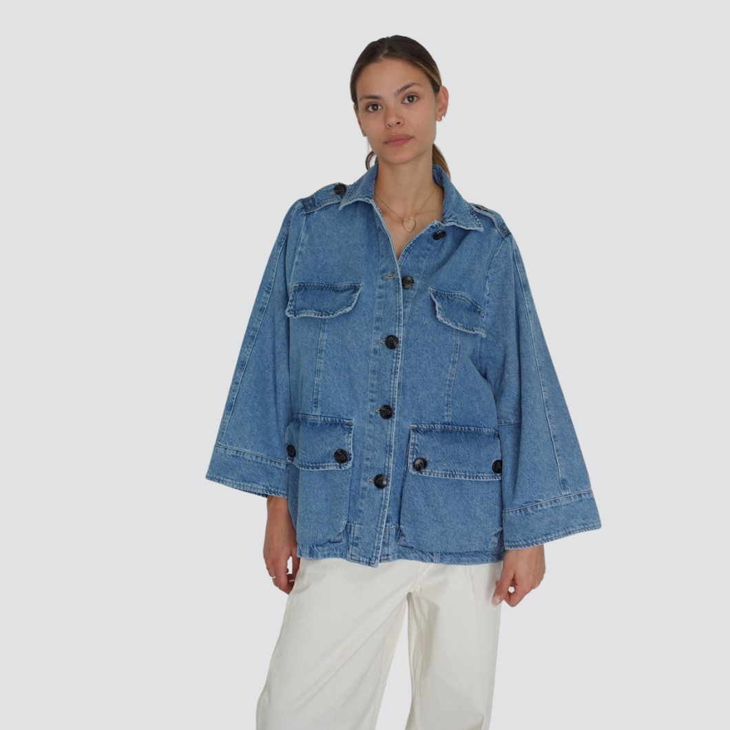 Vicolo giacca denim over 100% cotone Art DD5133