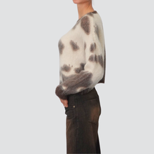 Carica l&#39;immagine nel visualizzatore di Gallery, Philia Loft maglia over maculata lana mohair Art F01O0160

