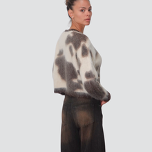 Carica l&#39;immagine nel visualizzatore di Gallery, Philia Loft maglia over maculata lana mohair Art F01O0160
