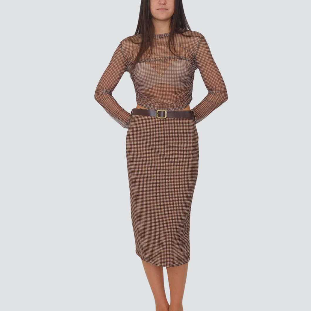 Haveone maglia tulle pied de poule Art MVS-P166