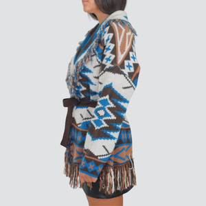Dixie cardigan fantasia con cintura Art M566Y152