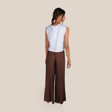Carica l'immagine nel visualizzatore di Gallery, Haveone pantalone ampio elastico vita 85% viscosa Art PWG-Q521

