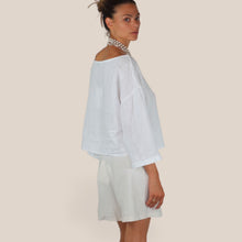 Carica l'immagine nel visualizzatore di Gallery, Haveone camicia spalla scesa 100% lino Art MVE-Q180
