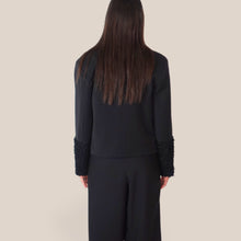 Carica l'immagine nel visualizzatore di Gallery, Tensione in blazer foderato doppiopetto polsino effetto astrakan Art 40252
