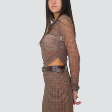 Carica l&#39;immagine nel visualizzatore di Gallery, Haveone maglia tulle pied de poule Art MVS-P166

