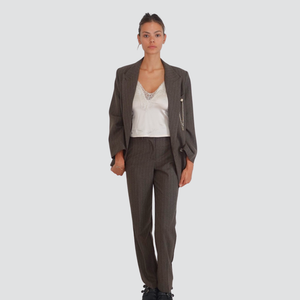 Vicolo pantalone gessato 35% viscosa Art TF0929