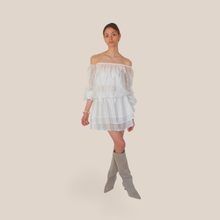 Carica l'immagine nel visualizzatore di Gallery, Vicolo abito scollo shiffer balze 85% lyocell Art TAB1288
