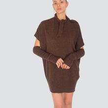 Carica l&#39;immagine nel visualizzatore di Gallery, Dixie abito over manicotti misto lana Art A566Y087
