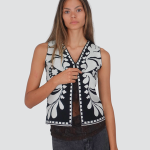 Haveone gilet fantasia 32% viscosa 15% modal Art LAY-P012