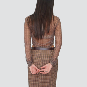 Haveone maglia tulle pied de poule Art MVS-P166