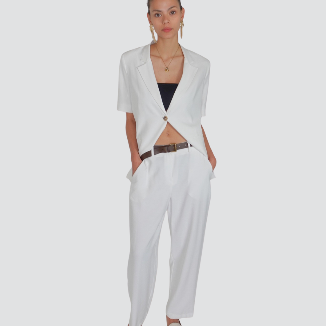 Tensione in pantalone con cintura 90% viscosa Art 2900