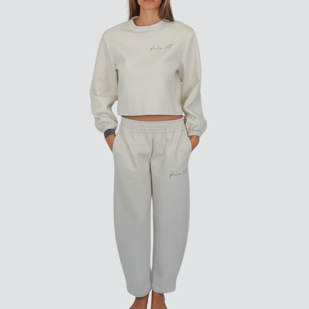 Philia Loft pantalone felpa balloon 80% cotone Art D01E0131