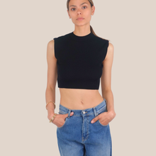 Carica l'immagine nel visualizzatore di Gallery, Vicolo maglia crop costina 70% viscosa Art 2AB2022
