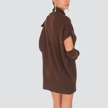 Carica l&#39;immagine nel visualizzatore di Gallery, Dixie abito over manicotti misto lana Art A566Y087
