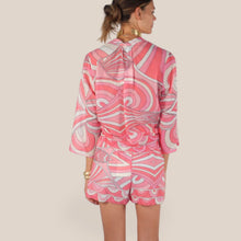 Carica l'immagine nel visualizzatore di Gallery, Tensione in shorts  stampa mussola 100% cotone Art PE260499
