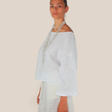 Carica l'immagine nel visualizzatore di Gallery, Haveone camicia spalla scesa 100% lino Art MVE-Q180
