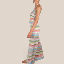 Carica l'immagine nel visualizzatore di Gallery, Tensione in pantalone palazzo elastico vita filo lurex 48% cotone Art S26PG15
