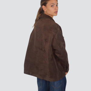 Dixie giacca suede con taschine borchie Art JDL1KCS