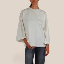 Carica l'immagine nel visualizzatore di Gallery, Vicolo t-shirt burro long sleeve 100% cotone Art UAC0058
