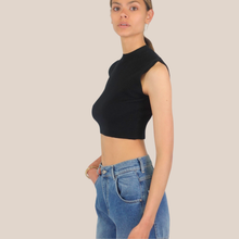 Carica l'immagine nel visualizzatore di Gallery, Vicolo maglia crop costina 70% viscosa Art 2AB2022
