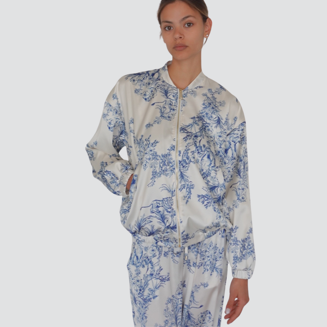Tensione in bomber stampa floreale Art S25J807