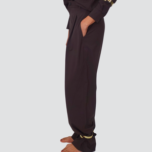 Haveone pantalone pinces bracciale caviglia 33% viscosa Art PS0-P185