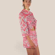 Carica l'immagine nel visualizzatore di Gallery, Tensione in shorts  stampa mussola 100% cotone Art PE260499
