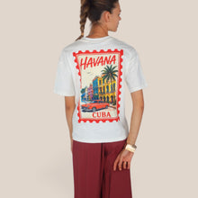 Carica l'immagine nel visualizzatore di Gallery, Haveone t-shirt over stam pa schiena Havana 100% cotone Art TDY-Q232
