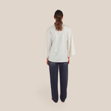 Carica l'immagine nel visualizzatore di Gallery, Vicolo t-shirt burro long sleeve 100% cotone Art UAC0058
