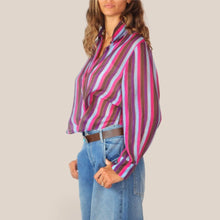 Carica l'immagine nel visualizzatore di Gallery, Haveone camicia over rigata 85% lyocell Art CVS-R067

