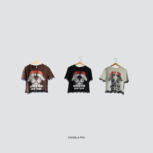 Tensione in t-shirt over con stampa e pizzo 100% cotone Art 37825