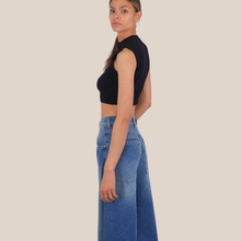 Carica l'immagine nel visualizzatore di Gallery, Vicolo maglia crop costina 70% viscosa Art 2AB2022
