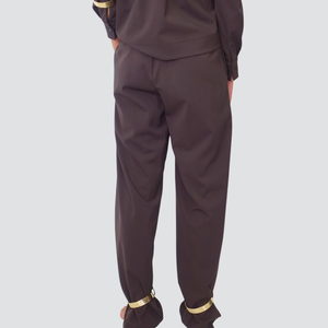 Haveone pantalone pinces bracciale caviglia 33% viscosa Art PS0-P185