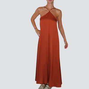 Vicolo abito satin laccetto fine incrociato 100% viscosa Art TD3242