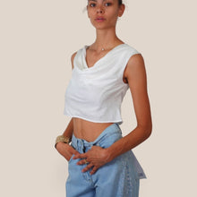 Carica l'immagine nel visualizzatore di Gallery, Haveone top crop gronda 87% viscosa Art RMA-Q217
