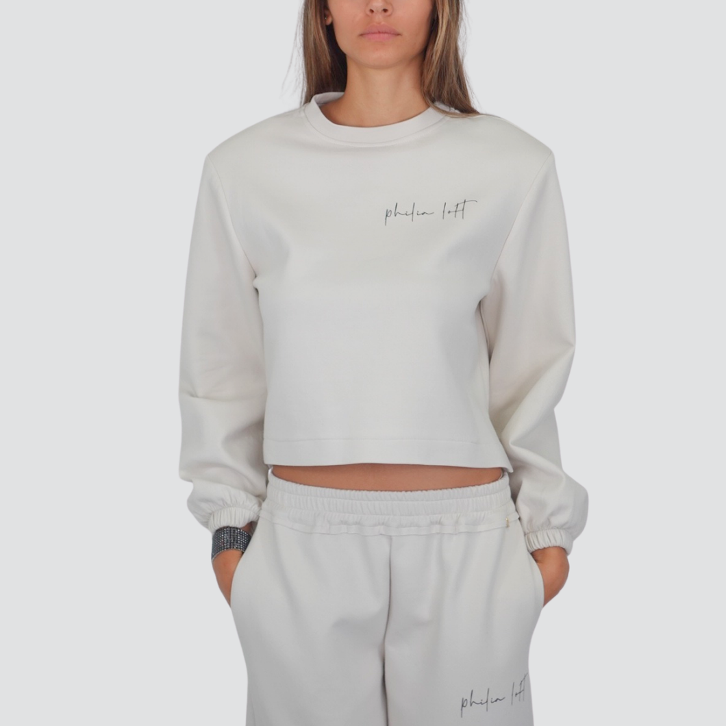 Philia Loft felpa spallini 80% cotone Art D01E0130