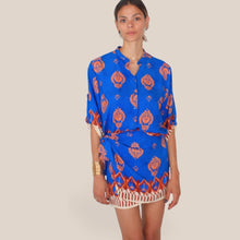 Carica l'immagine nel visualizzatore di Gallery, Haveone camicia coreana manica corta fantasia 100% viscosa Art CMA-Q431

