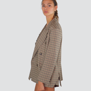 Tensione giacca over Saint Laurent doppio petto con spille foderata Art 37311