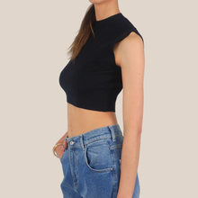 Carica l'immagine nel visualizzatore di Gallery, Vicolo maglia crop costina 70% viscosa Art 2AB2022
