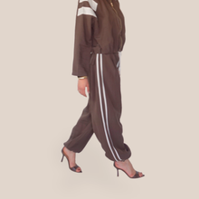 Carica l'immagine nel visualizzatore di Gallery, Vicolo pantalone pinces con elastico e coulisse 93% lyocell Art TAB1742
