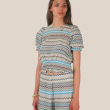 Carica l'immagine nel visualizzatore di Gallery, Tensione in maglia filo lurex 100% viscosa Art S26MD06
