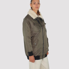 Carica l'immagine nel visualizzatore di Gallery, Haveone bomber lungo militare interno trapuntato Art KID-R005

