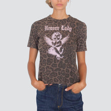 Carica l&#39;immagine nel visualizzatore di Gallery, Tensione in t-shirt maculata stampa angioletto con applicazioni 100% cotone Art LW588

