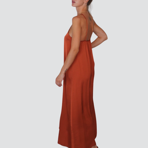 Vicolo abito satin laccetto fine incrociato 100% viscosa Art TD3242