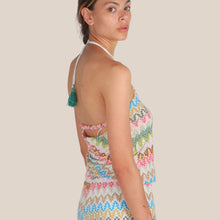 Carica l'immagine nel visualizzatore di Gallery, Tensione in top schiena nuda filo lurex 48% cotone Art S26TJ66
