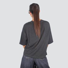 Carica l&#39;immagine nel visualizzatore di Gallery, Haveone t-shirt over grigio con stampa 90% cotone Art TFW-P011
