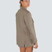 Carica l&#39;immagine nel visualizzatore di Gallery, Tensione giacca over Saint Laurent doppio petto con spille foderata Art 37311
