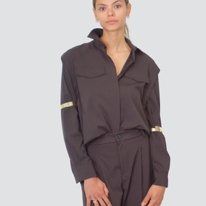 Haveone camicia con bracciali 33% viscosa Art CSO-P059